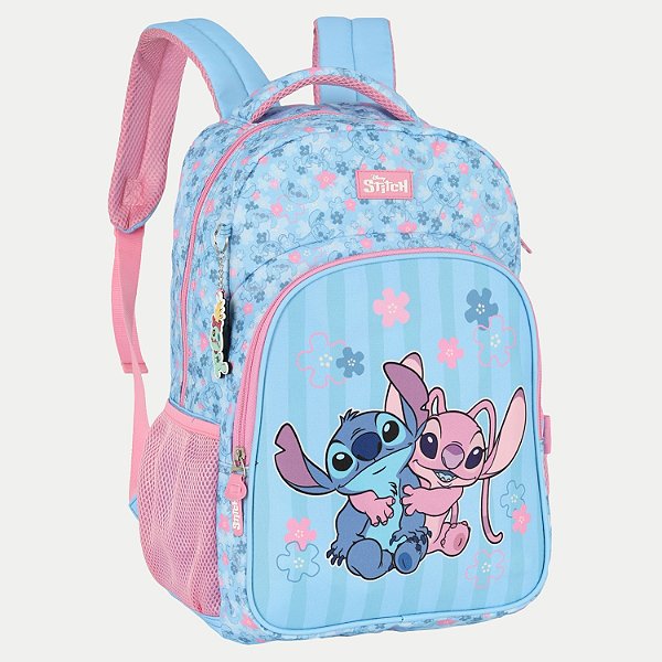 MOCHILA MAXLOG LUXCEL STITCH TRADICIONAL ROSA FEMININO 30482-P