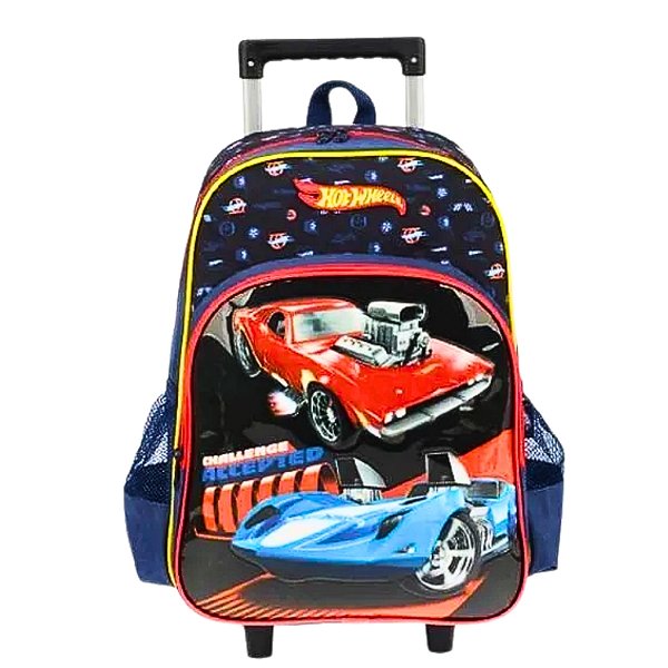 PASTA MAXLOG LUXCEL HOT WHEELS DE CARRO/RODINHA AZUL MARINHO MASCULINO   237344-P