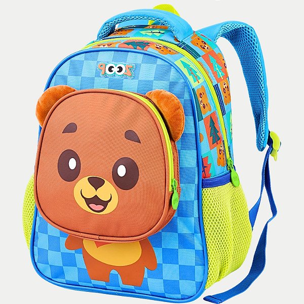 MOCHILA SEANITE ZOOP URSO TRADICIONAL AZUL CELASTE MASCULINO  29924-P