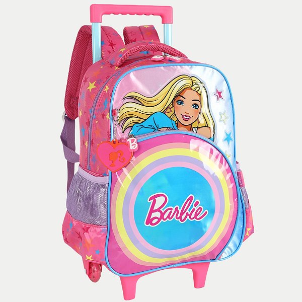 PASTA MAXLOG LUXCEL BARBIE DE CARRO/RODINHA ROSA FEMININO  4339-P