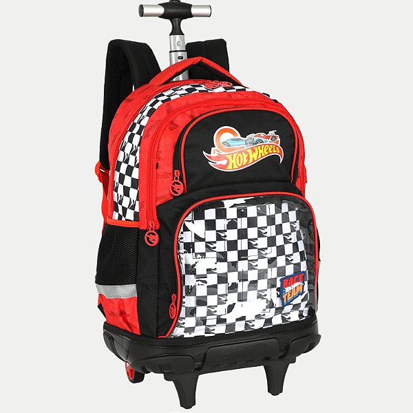 PASTA MAXLOG LUXCEL HOT WHEELS DE CARRO/RODINHA VERMELHO MASCULINO  30479-P