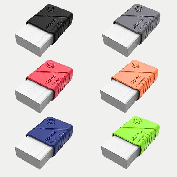 BORRACHA MERCUR COMCAPA COLOR MIX (CORES SORTIDAS) 280856-P