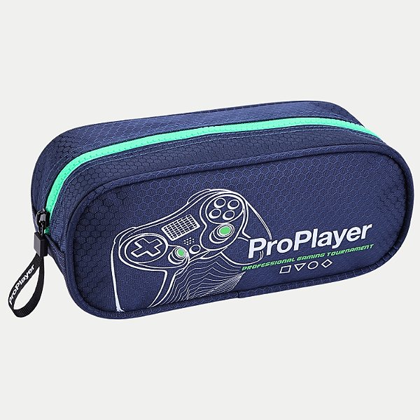 ESTOJO SEANITE PRO PLAYER 1 ZÍPER AZUL  29914-P