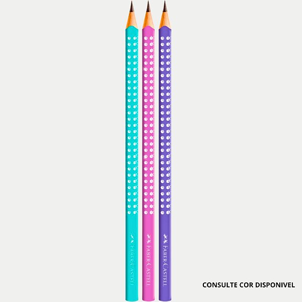 LÁPIS FABER GRAFITE SPARKLE (CORES SORTIDAS) 300033-P