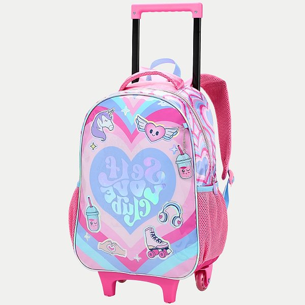 PASTA SEANITE SELF LOVE DE CARRO/RODINHA ROSA FEMININA  29957-P