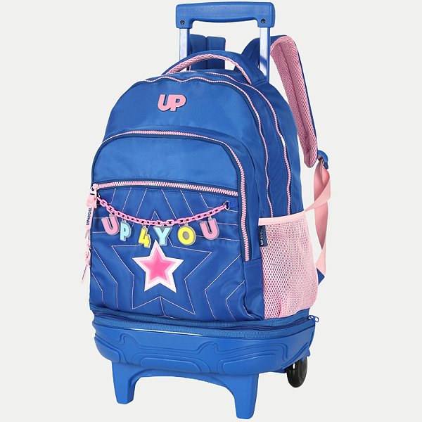 PASTA UP4YOU ESTRELA DE CARRO/RODINHA FEMININA AZUL ROYAL 4405-P