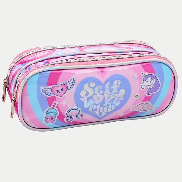 ESTOJO SEANITE SELF LOVE 1 ZÍPER ROSA FEMININO 29961-P
