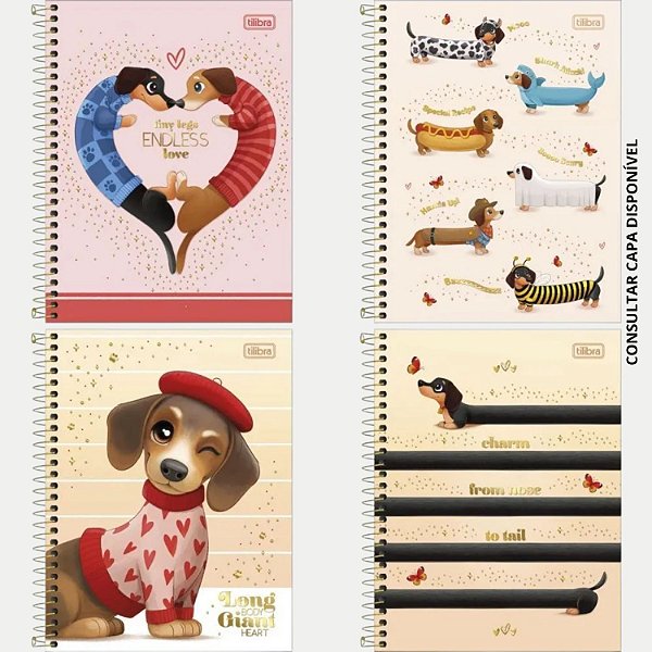 CADERNO TILIBRA UNIVERSITARIO 10 MATERIA CAPA DURA BROWNIE THE FEMININO (CORES SORTIDAS) 30301-P