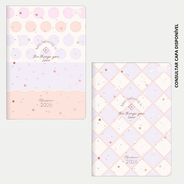 AGENDA TILIBRA SOHO PLANNER COSTURADO 2026 FEMININO (CORES SORTIDAS) 30608-P