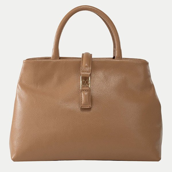 BOLSA CLASSE 2 TIPOS DE ALÇA COURO BEGE  FEMININA ADULTO