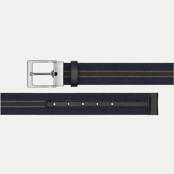 CINTO AMERICA LONA COM ELASTICO FIVELA AZUL MARINHO ADULTO