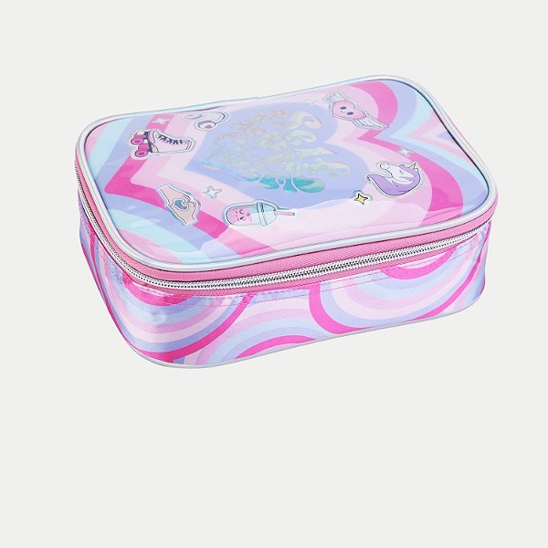 ESTOJO SEANITE SEEF LOVE 1 ZÍPER BOX ROS FEMININO  29912-P