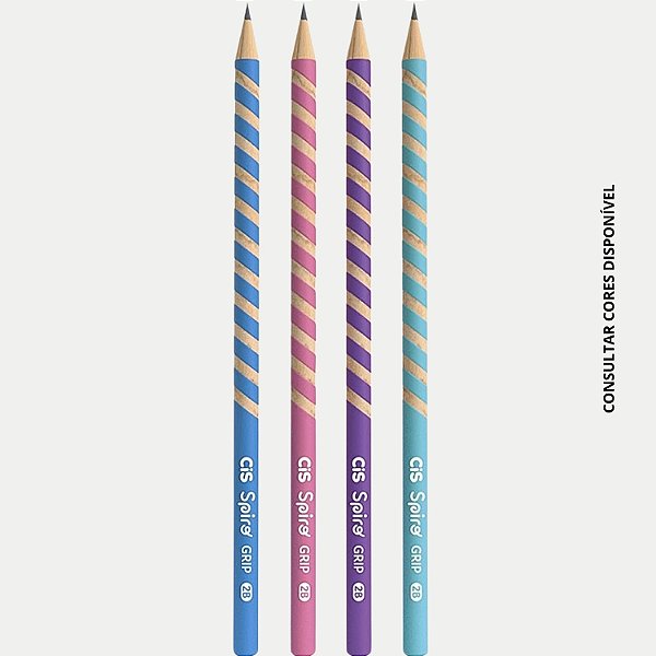 LÁPIS CIS GRAFITE SPIRO GRIP(CORES SORTIDAS)  30571-P