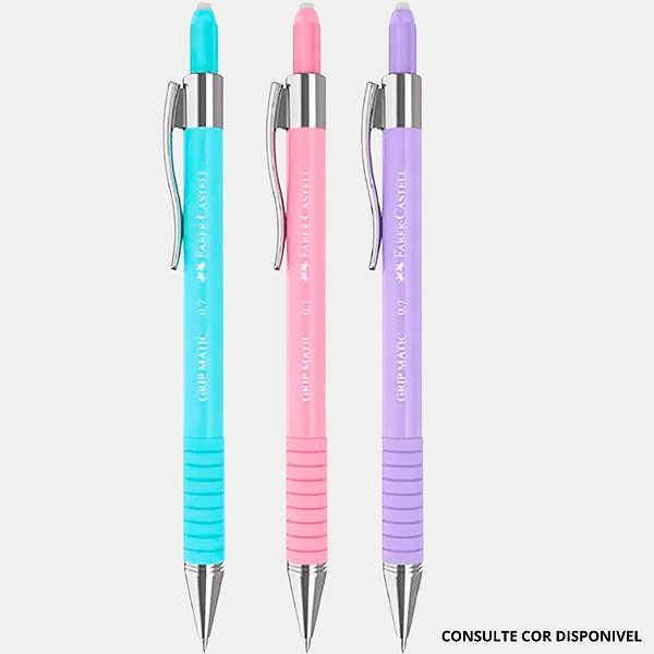 LAPISEIRA FABER 0.7 MM GRIP MATIC COLORS (CORES SORTIDAS) 646-P