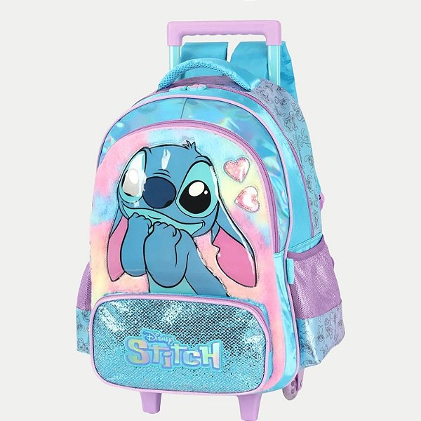 PASTA MAXLOG LUXCEL STITCH DE CARRO /RODINHA AZUL TURQUESA FEMININO  29286-P