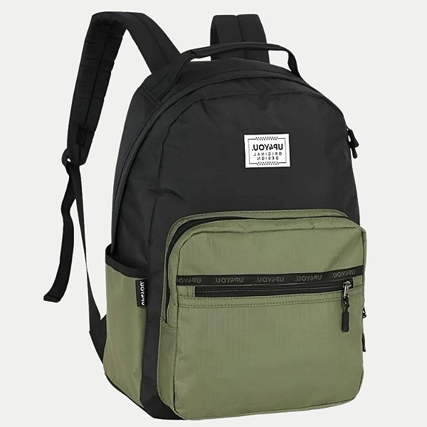 MOCHILA UP4YOU TRADICIONAL VERDE MILITAR MASCULINA 298730-P