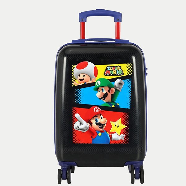 MALA MAXLOG LUXCEL SUPER MARIO DE BORDO PRETA MASCULINA