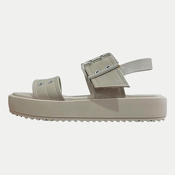 SANDALIA MOLECA ANABELA BAIXA CINZA FEMININA ADULTO