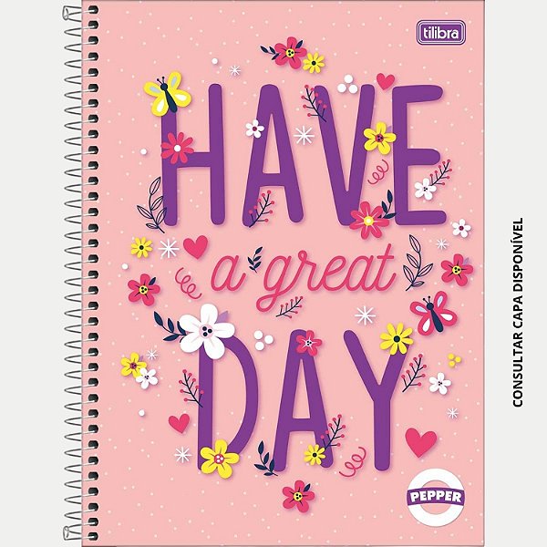 CADERNO TILIBRA UNIVERSITARIO 16 MATÉRIAS CAPA DURA PEPPER FEMININO (CORE SORTIDAS) 30604-P