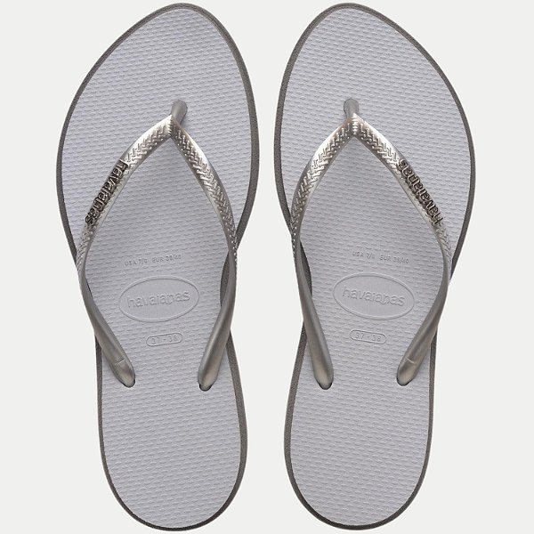 CHINELO HAVAIANAS SLIM POINT DE DEDO CINZA FEMININO ADULTO