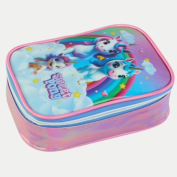 ESTOJO SEANITE PÔNEIS SWEET 1 ZÍPER FEMININO 29909-P