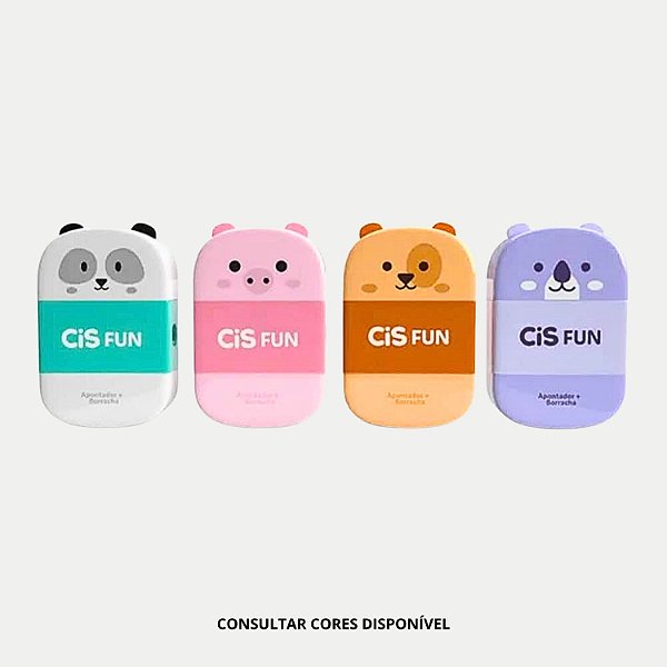 APONTADOR CIS COM DEPOSITO E COM BORRACHA UNISEX (CORES SORTIDAS) 30536-P