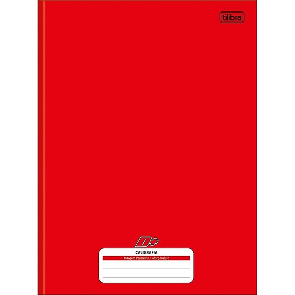 CADERNO TILIBRA CALIGRAFIA 2 LINHAS CAPA DURA D+ VERMELHO UNISEX  30197-P