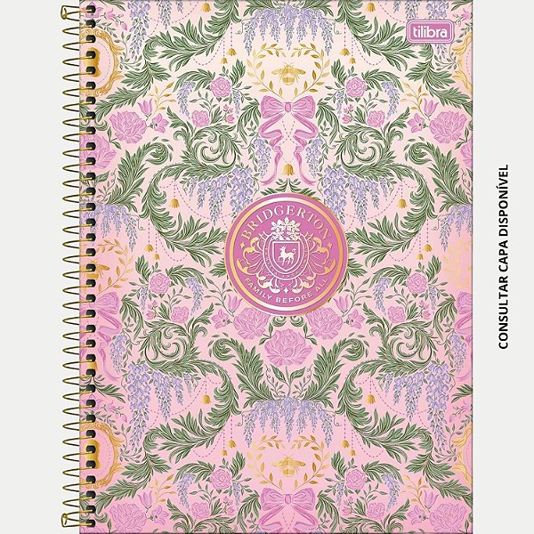 CADERNO TILIBRA UNIVERSITÁRIO 01 MATÉRIA CAPA DURA BRIDGERTON FEMININO (CORES SORTIDAS) 30581-P