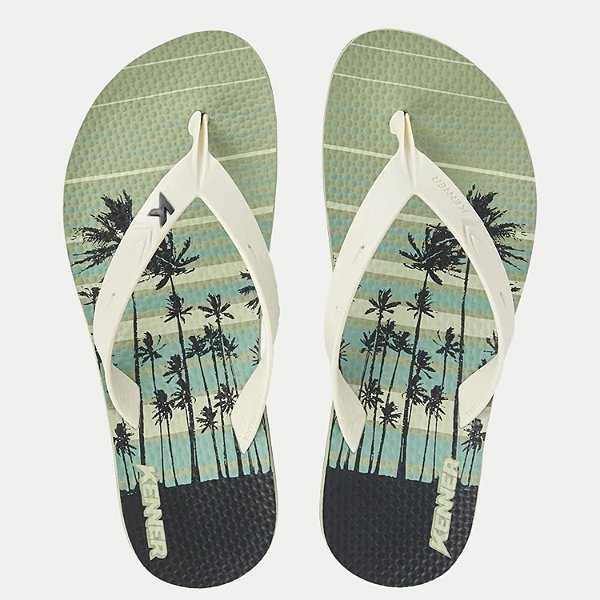 CHINELO KENNER DEDO SUMMER ALOHA VERDE CLARO MASCULINO ADULTO