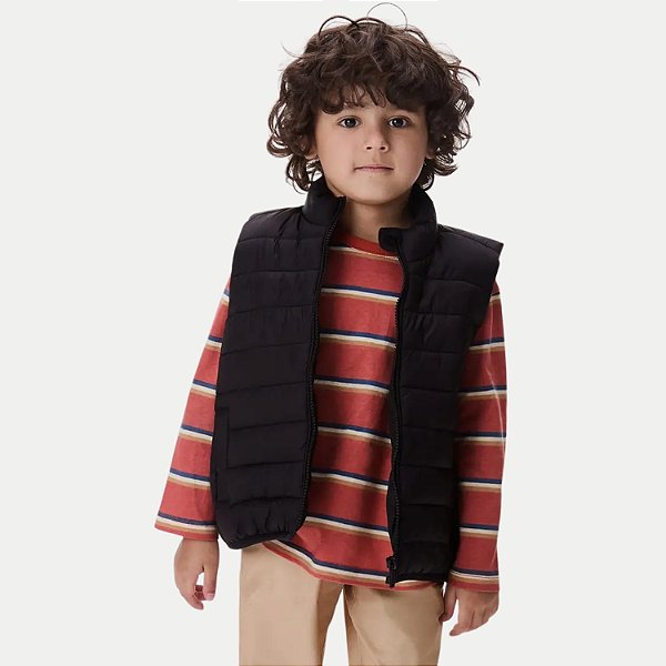 COLETE HERINGKIDS REGATA POLIESTER PRETO MASCULINO INFANTIL