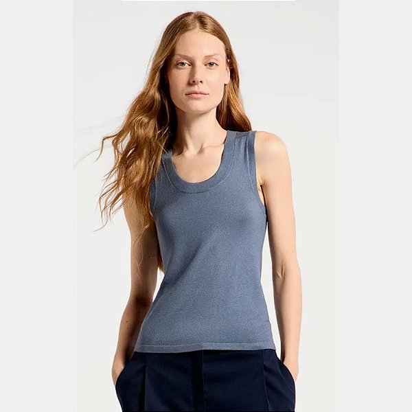 BLUSA HERING REGATA TRICO AZUL FEMININO ADULTO