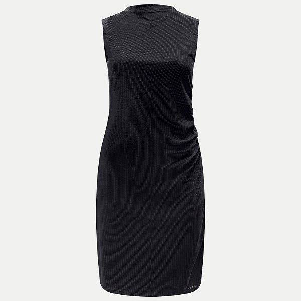 VESTIDO LUNENDER REGATA MAIS MULHER MALHA PRETO FEMININO ADULTO