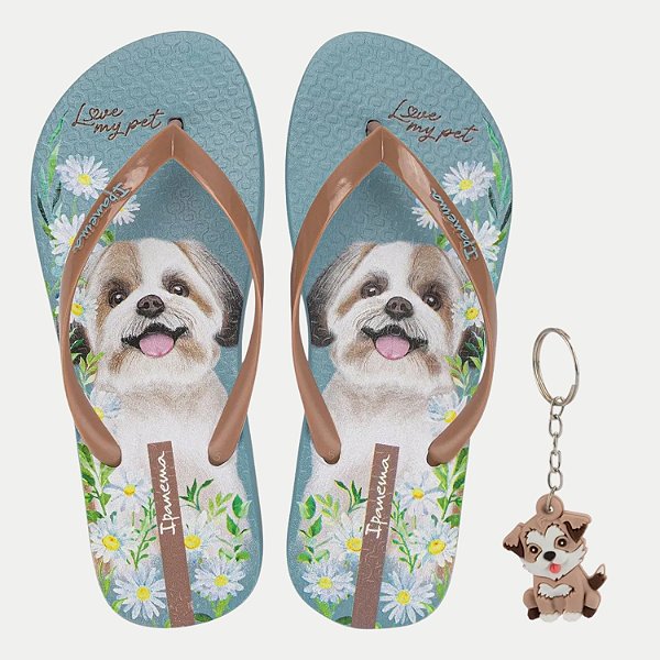 CHINELO GRENDENE DEDO IPANEMA MY PETS AZUL FEMININO ADULTO