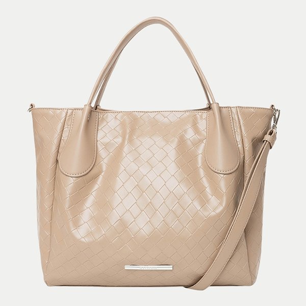 BOLSA RAFITTHY 2 TIPOS DE ALÇA SINTÉTICA BEGE FEMININO ADULTO