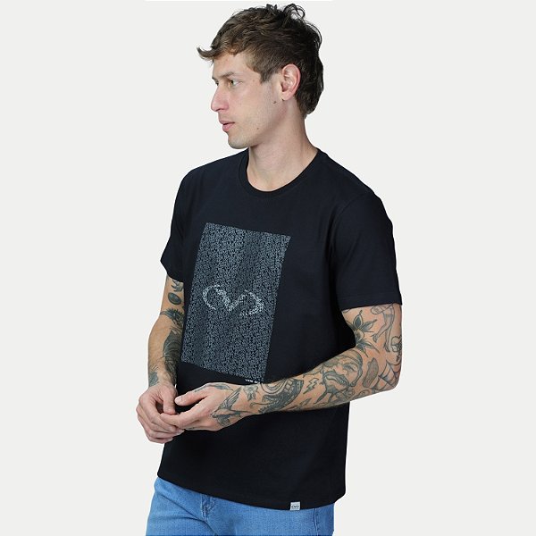 CAMISETA VIDE BULA MANGA CURTA SLIM ALGODÃO SILKADA PRETO MASCULINO ADULTO