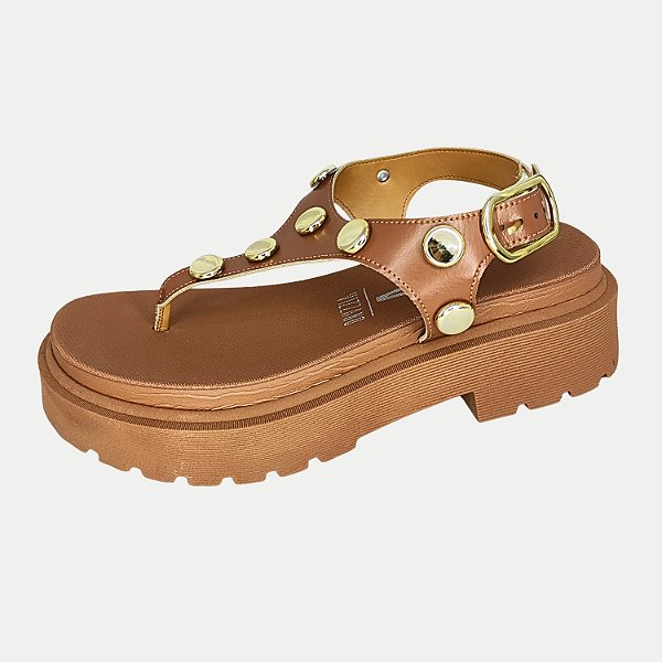SANDALIA VIZZANO ANABELA MÉDIA CARAMELO FEMININO ADULTO