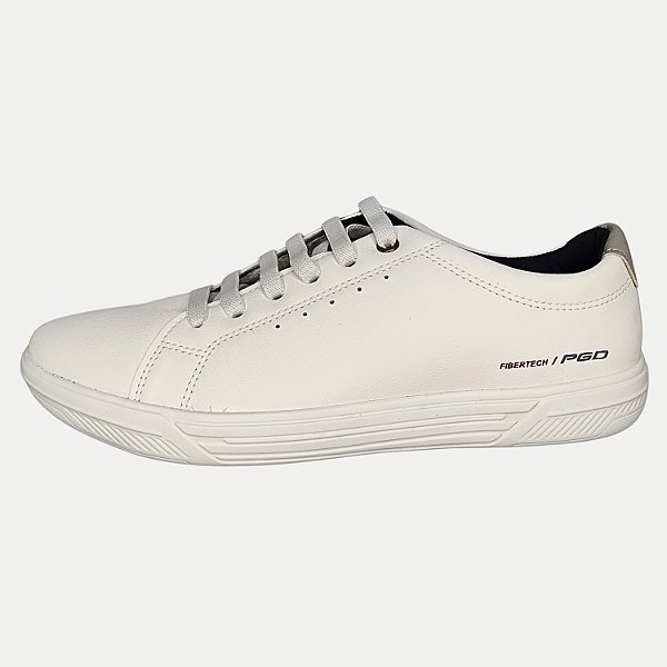 TÊNIS PEGADA CASUAL COM CADARÇO BRANCO MASCULINO ADULTO