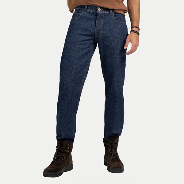 CALÇA LEE JEANS ESCURO BRUTO TRADICIONAL  MASCULINO ADULTO