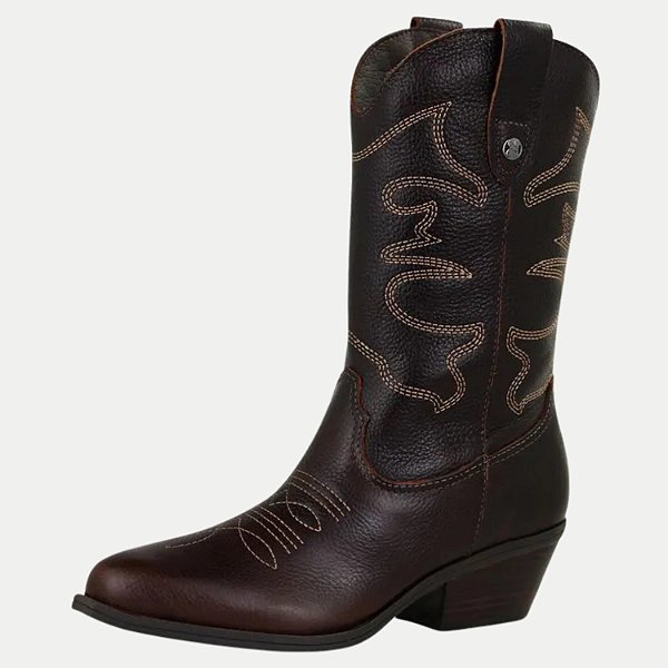 BOTA BOTTERO CANO MÉDIO TEXANA PINHÃO FEMININO ADULTO