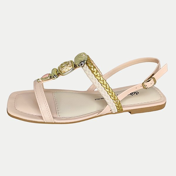 SANDALIA DAKOTA RASTEIRA OFFWHITE FEMININA ADULTO