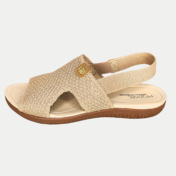 SANDALIA MODARE ANABELA BAIXA NUDE FEMININO ADULTO