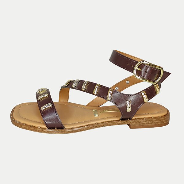 SANDALIA VIZZANO RASTEIRA MARROM ESCURO FEMININO ADULTO