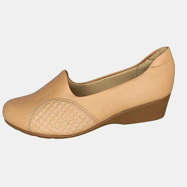 SAPATO MODARE ANABELA BAIXO NUDE FEMININO ADULTO