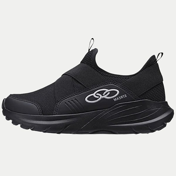TÊNIS OLYMPIKUS STREAM RUNNING IATE PRETO UNISEX INFANTIL