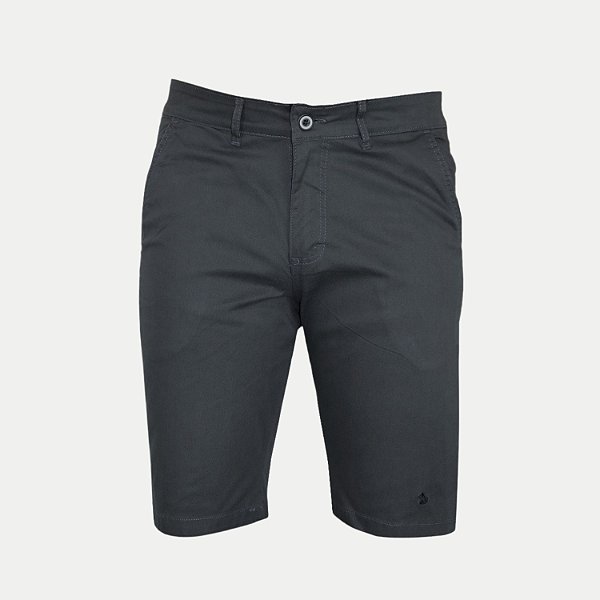 BERMUDA AMIL BRIM COM ELASTANO ESPORTE FINO CHUMBO MASCULINO ADULTO