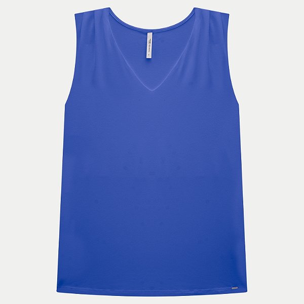 BLUSA LUNENDER REGATA VISCOLYCRA AZUL ROYAL FEMININO ADULTO