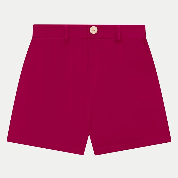 SHORT LUNENDER VISCOSE ALFAIATARIA ROSA FEMININO ADULTO
