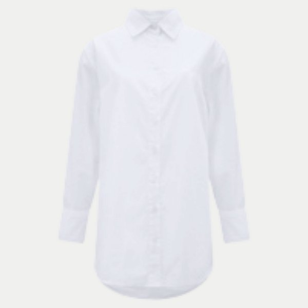 CAMISETE LUNENDER MANGA LONGA COMFORT ALGODÃO BRANCO FEMININO ADULTO