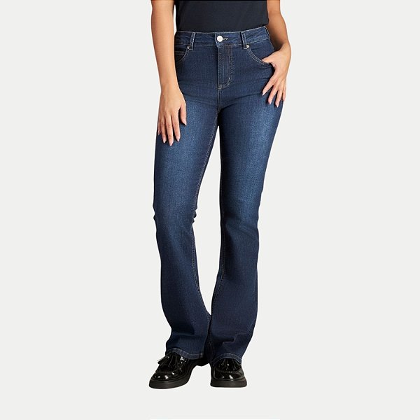 CALÇA LEE JEANS MÉDIO COM ELASTANO BOOTCUT FEMININO ADULTO
