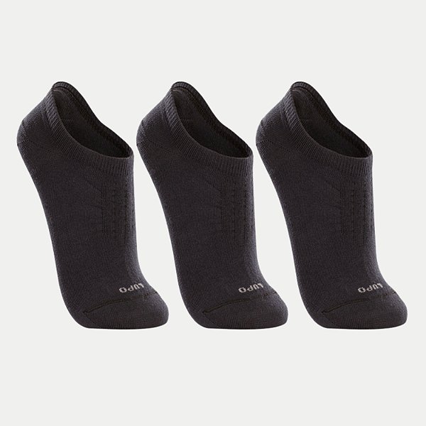 MEIA LUPO SPORT PACOTE COM TRÊS SAPATILHA PRETO UNISEX ADULTO